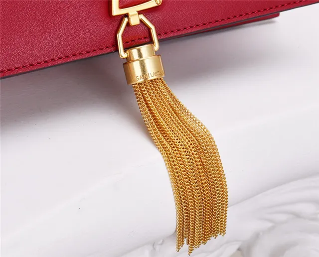 Saint Laurent bolsa azul marinho prata aba carteira alça com franjas 6