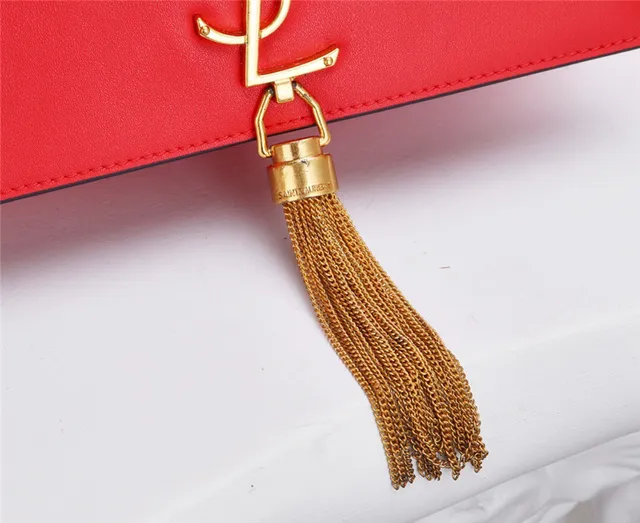 Saint Laurent bolsa azul marinho prata aba carteira alça com franjas 15