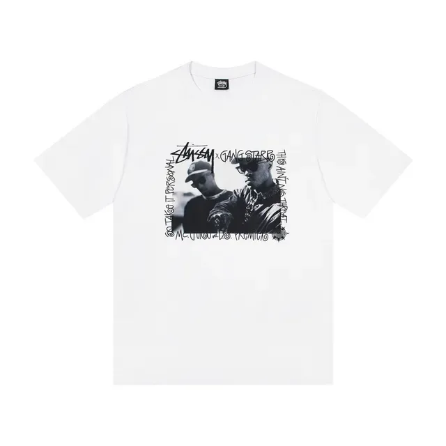 Stussy Gang Star Graphic Print T-Shirt 4