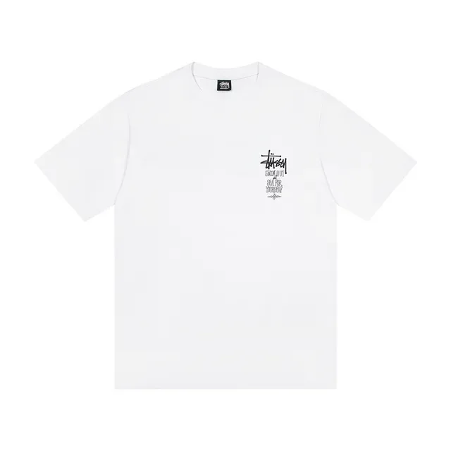 Stussy Graphic Print Crew Neck T-Shirt 5