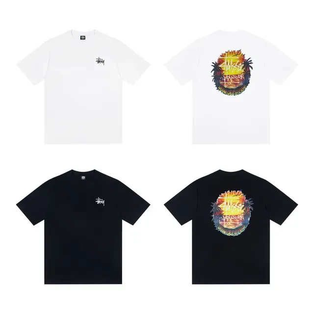 Stussy Signature Logo Graphic Print T-Shirt 2