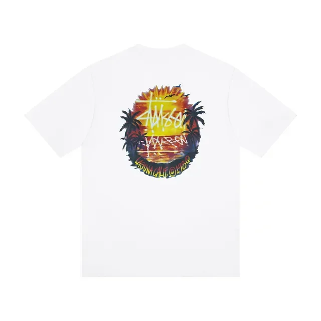 Stussy Signature Logo Graphic Print T-Shirt 3