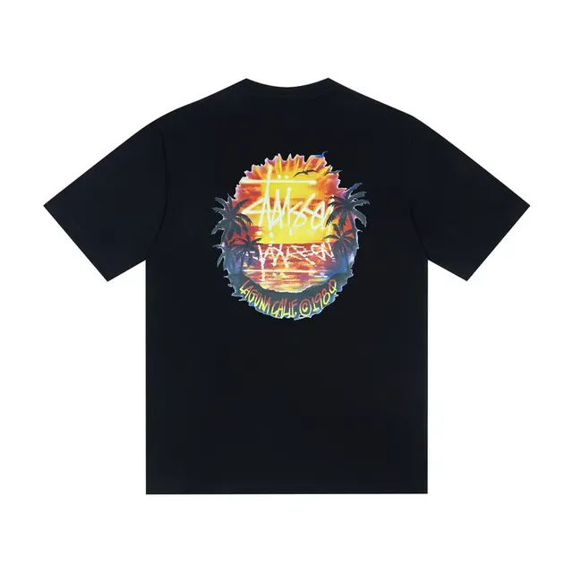 Stussy Signature Logo Graphic Print T-Shirt 5