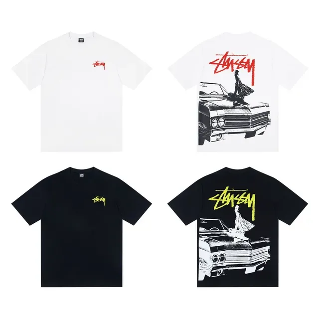 Stussy Stock Logo Car Graphic T-Shirt 2