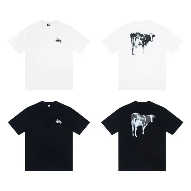 Stussy Stock Logo Cow Graphic T-Shirt 2