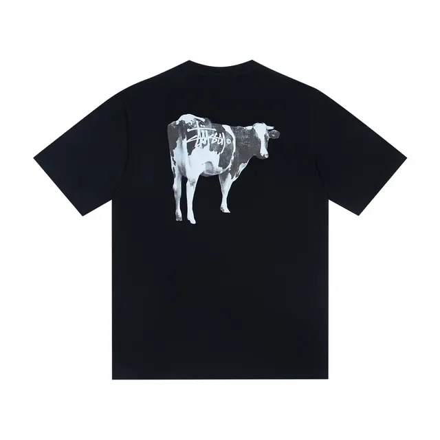 Stussy Stock Logo Cow Graphic T-Shirt 5