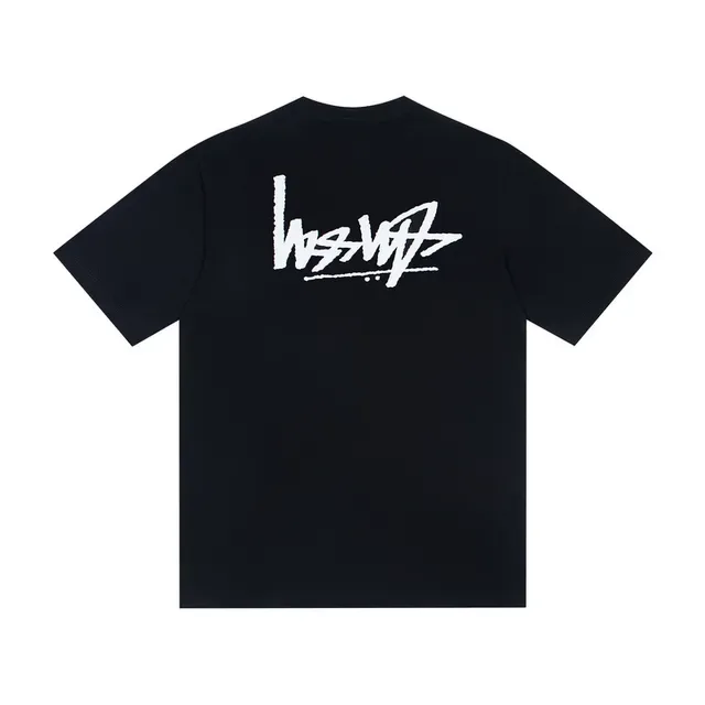Stussy Stock Logo Graphic Print Crewneck T-Shirt 5