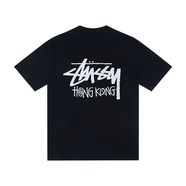 Stussy Stock Logo हांगकांग ग्राफिक टी-शर्ट 2