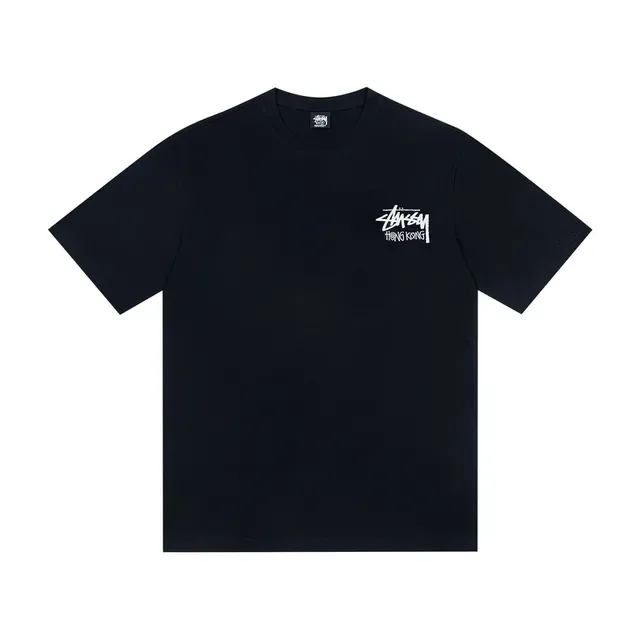 Stussy Stock Logo हांगकांग ग्राफिक टी-शर्ट 3