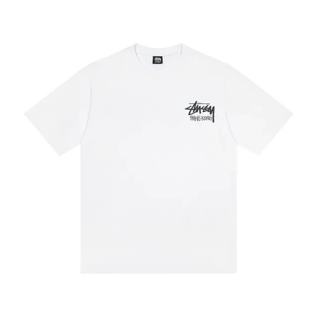 Stussy Stock Logo हांगकांग ग्राफिक टी-शर्ट 5