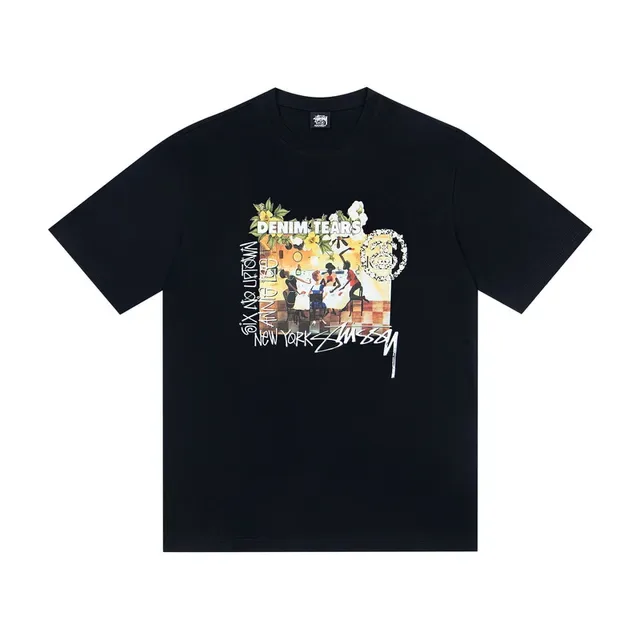 Stussy x Denim Tears Graphic Print T-Shirt 5