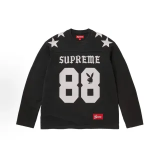 Supreme أسود أبيض سيليوت أثليتيك رسومات مطبوعة على الشاشة جيرسي