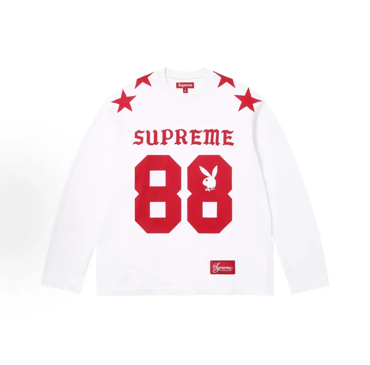 Supreme Black White Athletic Silhouette Screen-Printed Graphics Jersey 6