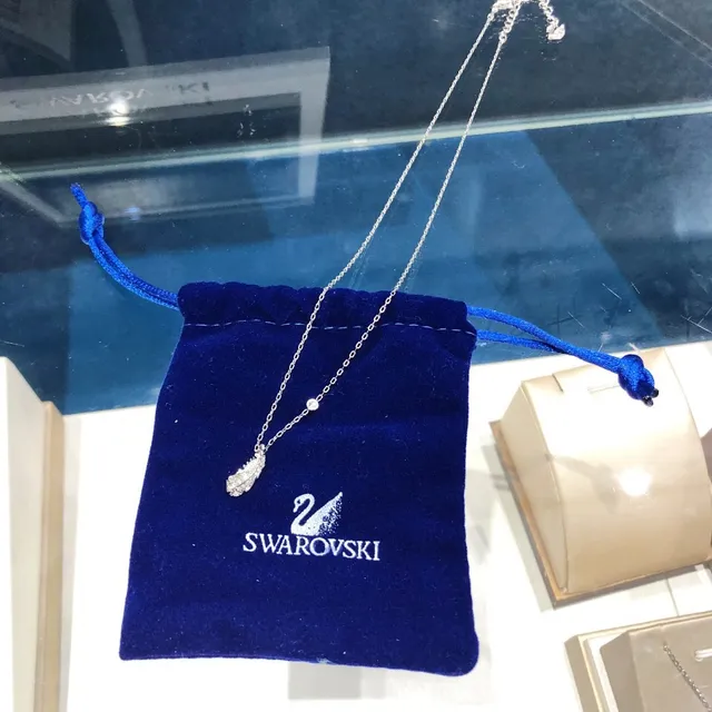 Swarovski Feather Pavé Crystal Silver-Tone Necklace 5