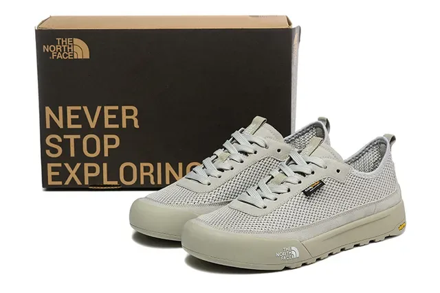 The North Face Beige Mesh Low-Top Lifestyle Sneakers 2