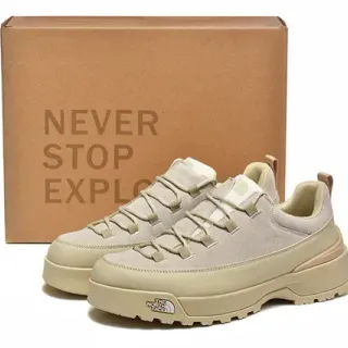 The North Face Beige Rugged Platform Sole Suede And Textile Upper Lifestyle Sneakers