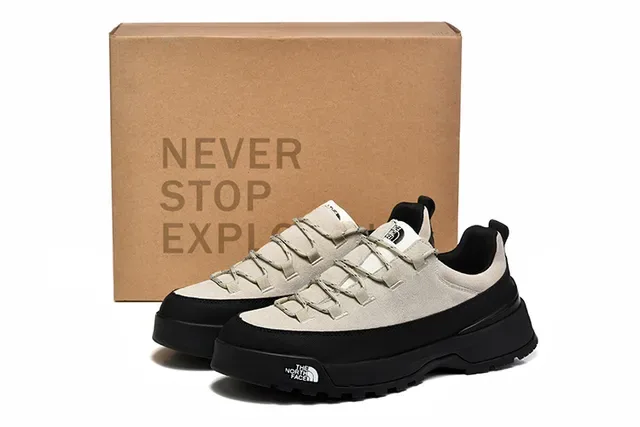 The North Face Beige Rugged Platform Sole Suede And Textile Upper Lifestyle Sneakers 2