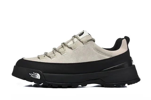 The North Face Beige Rugged Platform Sole Suede And Textile Upper Lifestyle Sneakers 3
