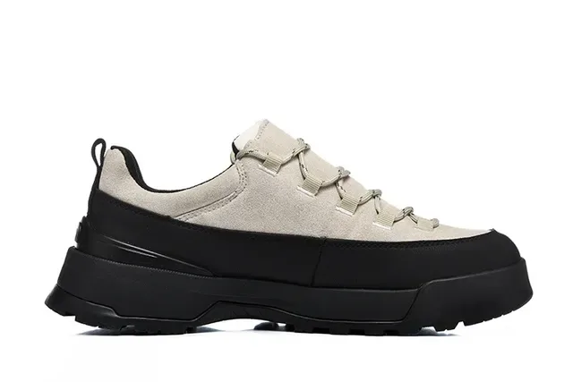 The North Face Beige Rugged Platform Sole Suede And Textile Upper Lifestyle Sneakers 6