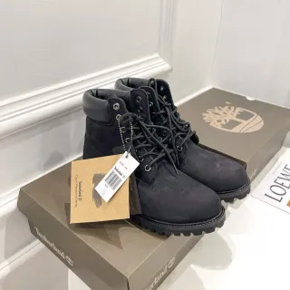 Timberland Premium 6-Inch Black Nubuck Work Boots