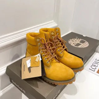Timberland Premium 6-Inch Mustard Yellow Nubuck Work Boots