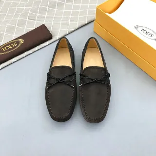Tod's Knotted Cord Suede Loafers