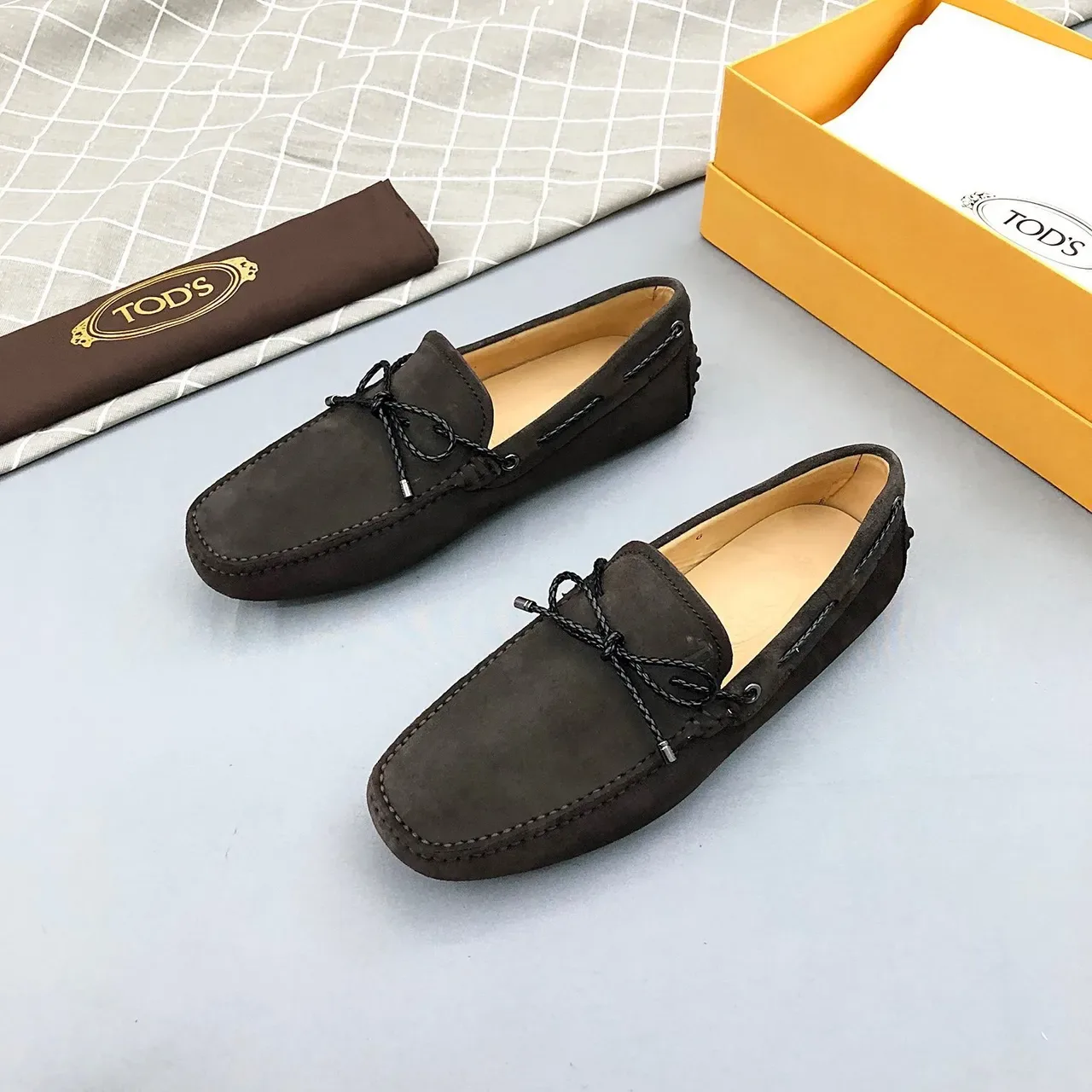 Tod's Knotted Cord Suede Loafers 2