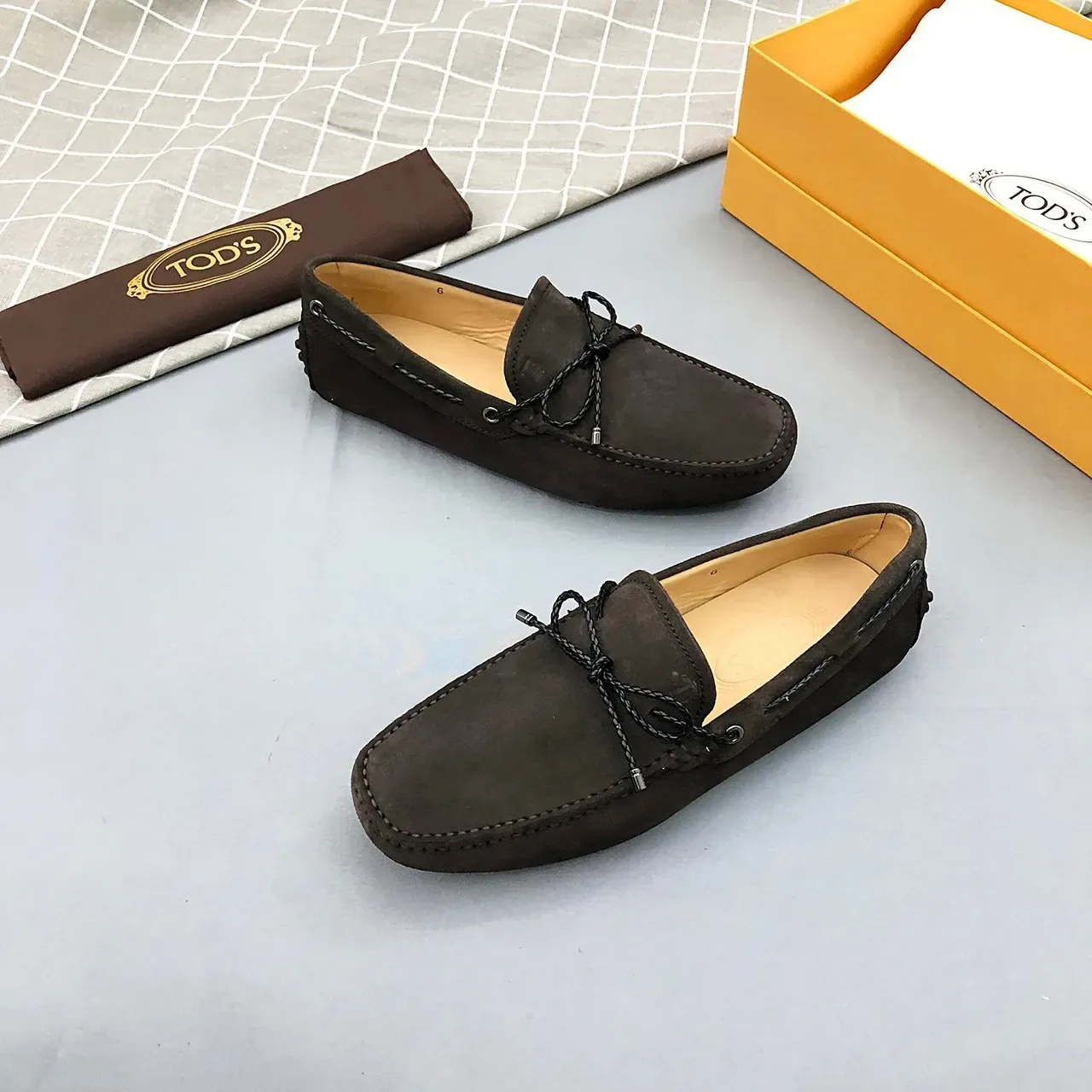Tod's Knotted Cord Suede Loafers 3