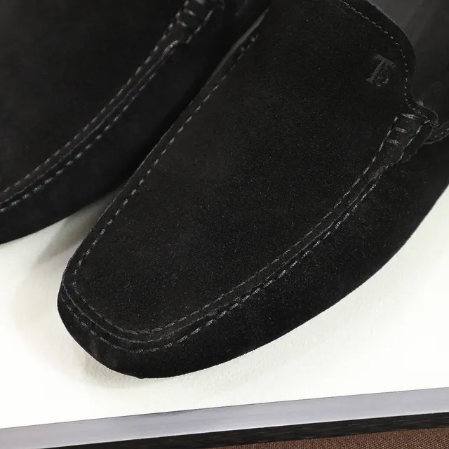 Mocassins Tod's Driving Loafer en daim noir 4