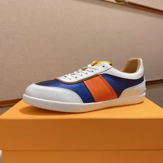 Tod's Gommino Zapatilla Estilo de Vida Multicolor Bloque de Color Cuero Logo Embosado Rayado Zapatilla Estilo de Vida