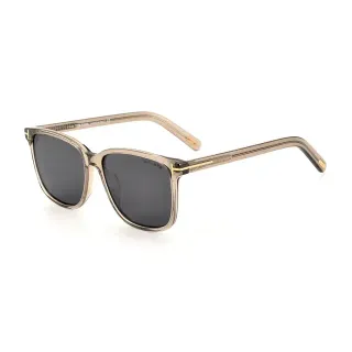 Tom Ford Beige Gray Rectangular Frame Translucent Acetate Sunglasses