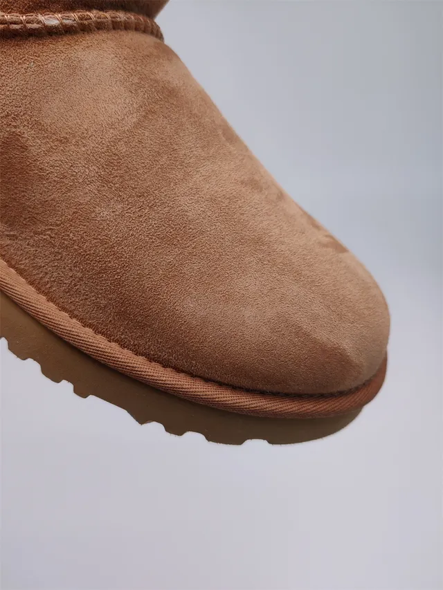 UGG Brown Beige Suede Upper Shearling-Lined Snow Boots 14