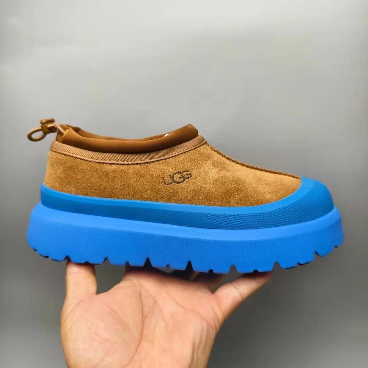 UGG Bottes de Neige Marron Bleu en Daim Slip-On 6