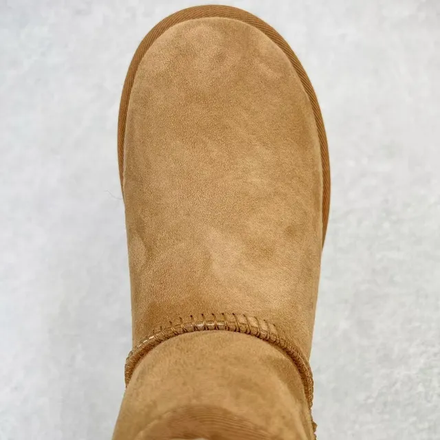 UGG Brown Platform Sole Suede Upper Snow Boots 4