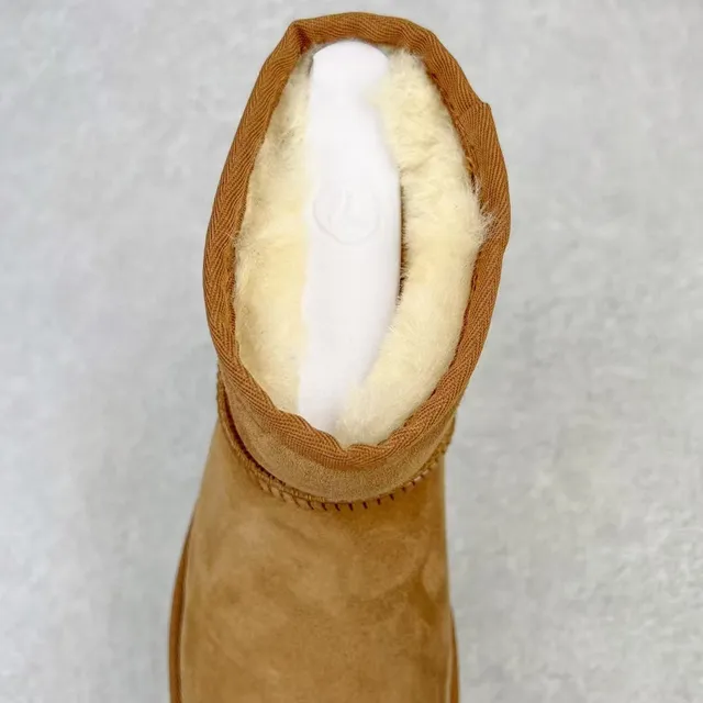 UGG Brown Platform Sole Suede Upper Snow Boots 5