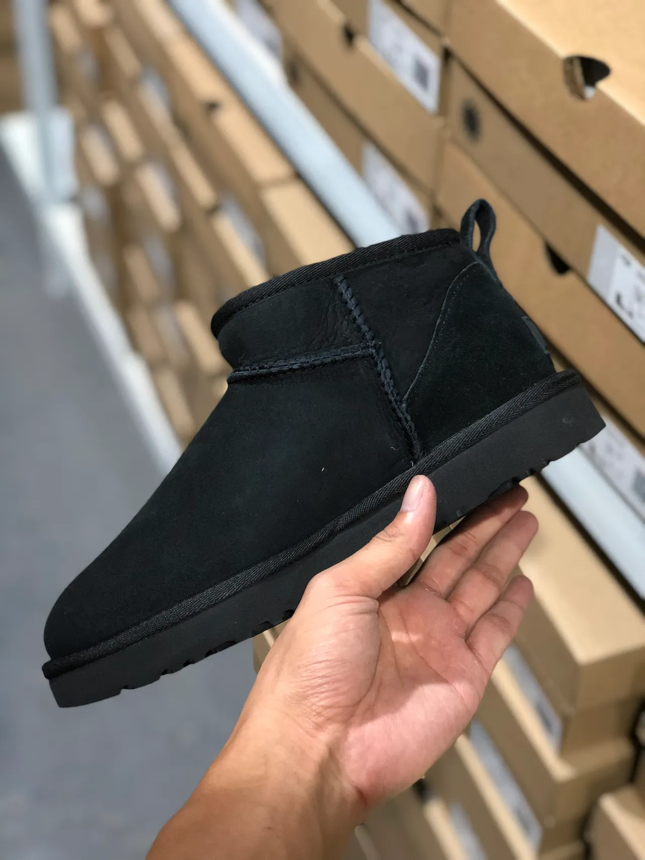 UGG Classic Mini Black Snow Boots 4