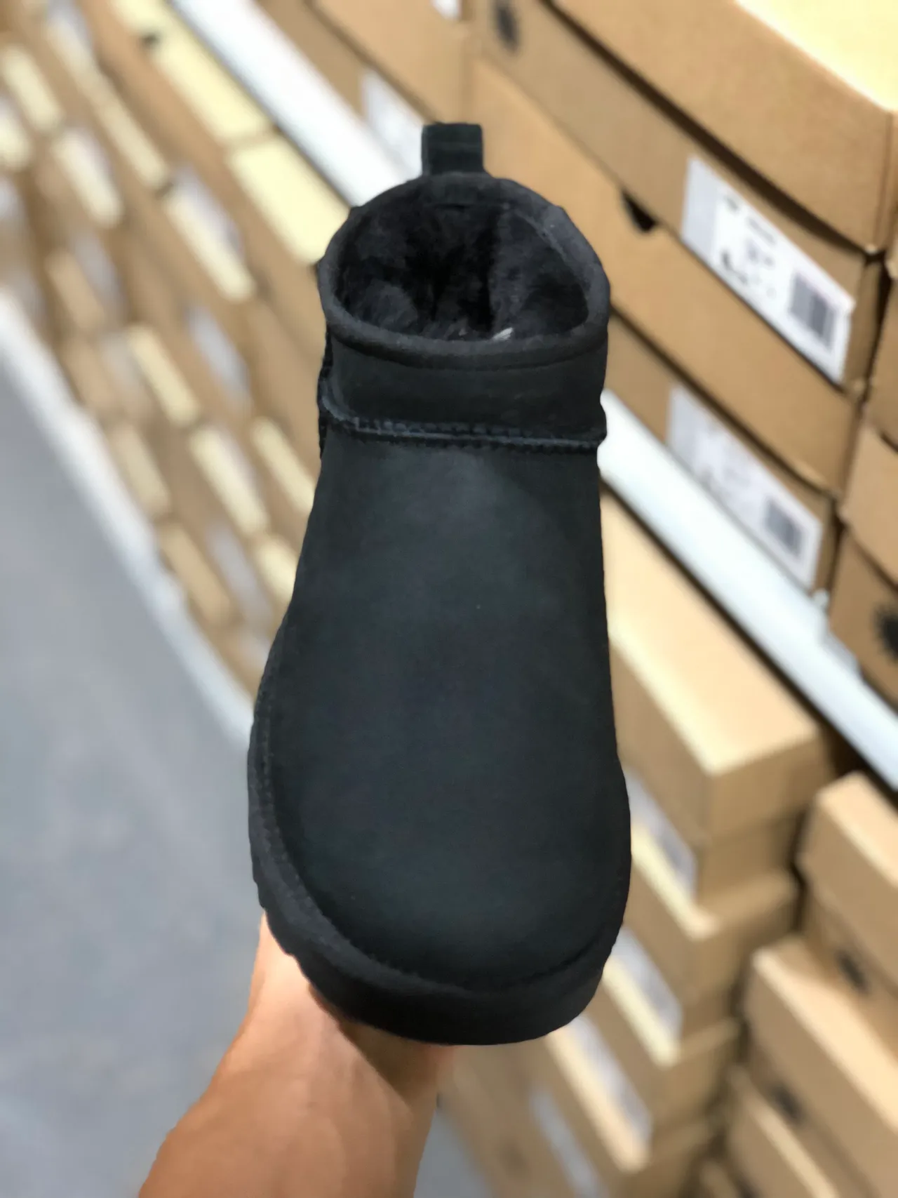UGG Classic Mini Black Snow Boots 5