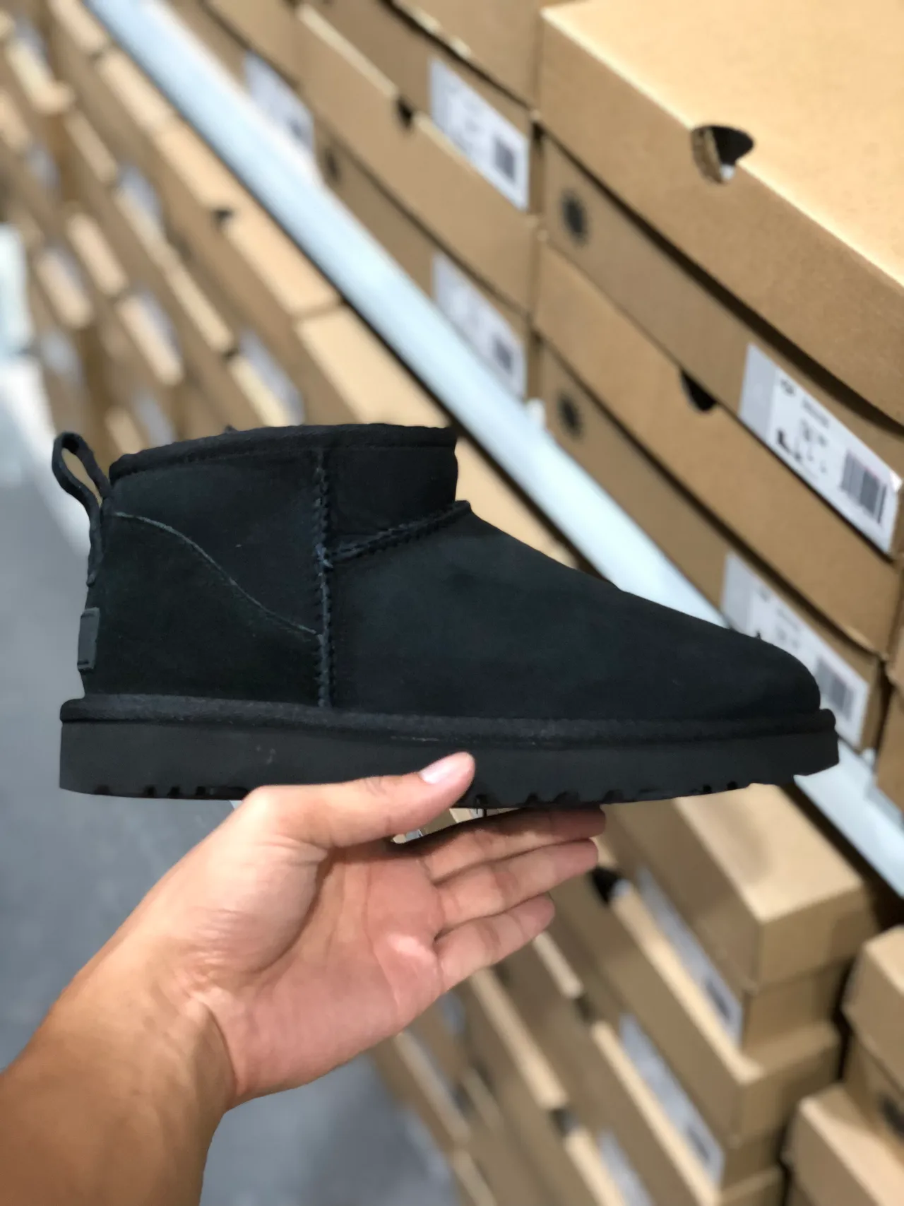 UGG Classic Mini Black Snow Boots 7