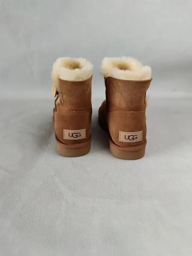 UGG Classic Mini Button Tan Snow Boots 4
