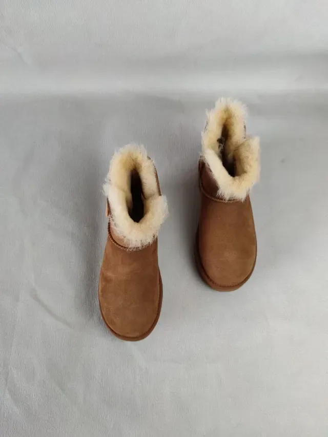 UGG Classic Mini Button Tan Snow Boots 6