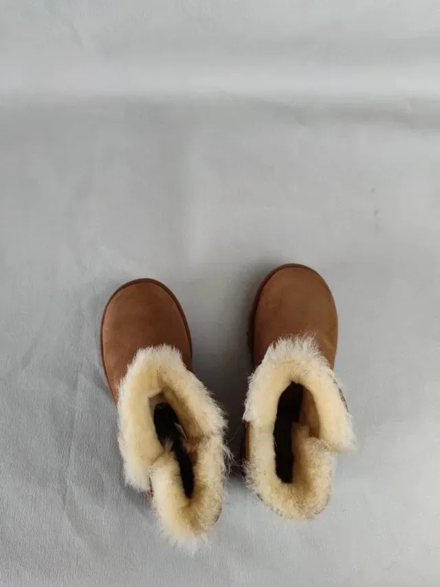 UGG Classic Mini Button Tan Snow Boots 7