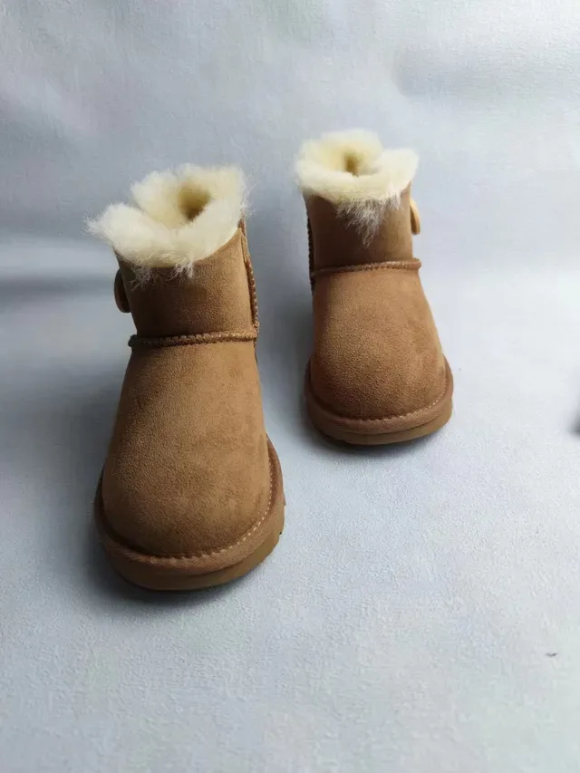 UGG Classic Mini Button Tan Snow Boots 12