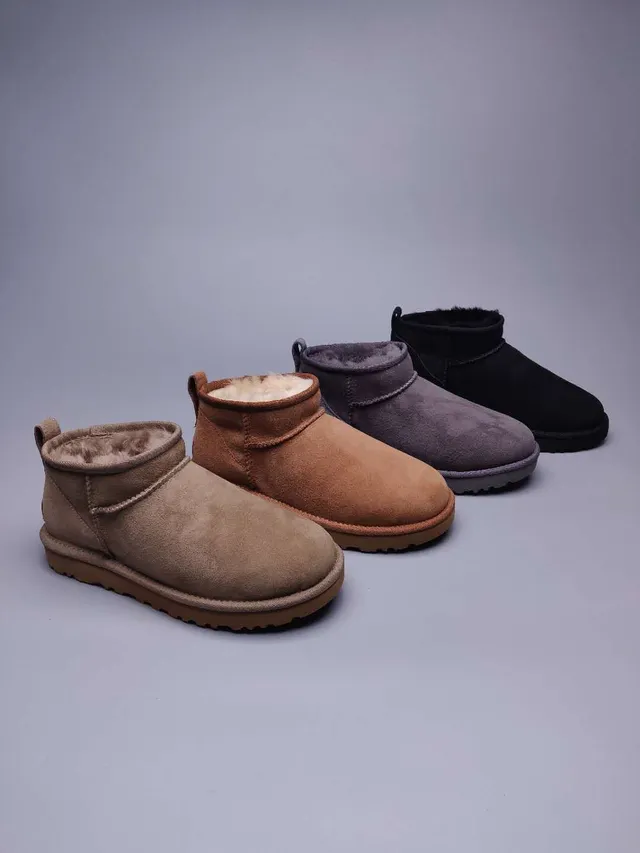 UGG Classic Mini Charcoal Gray Snow Boots 2