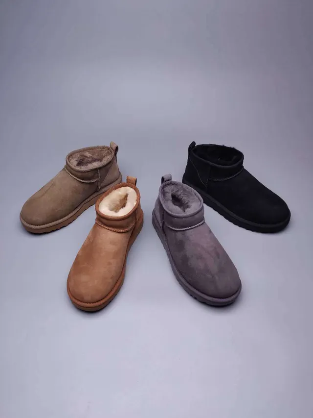 UGG Classic Mini Charcoal Gray Snow Boots 4