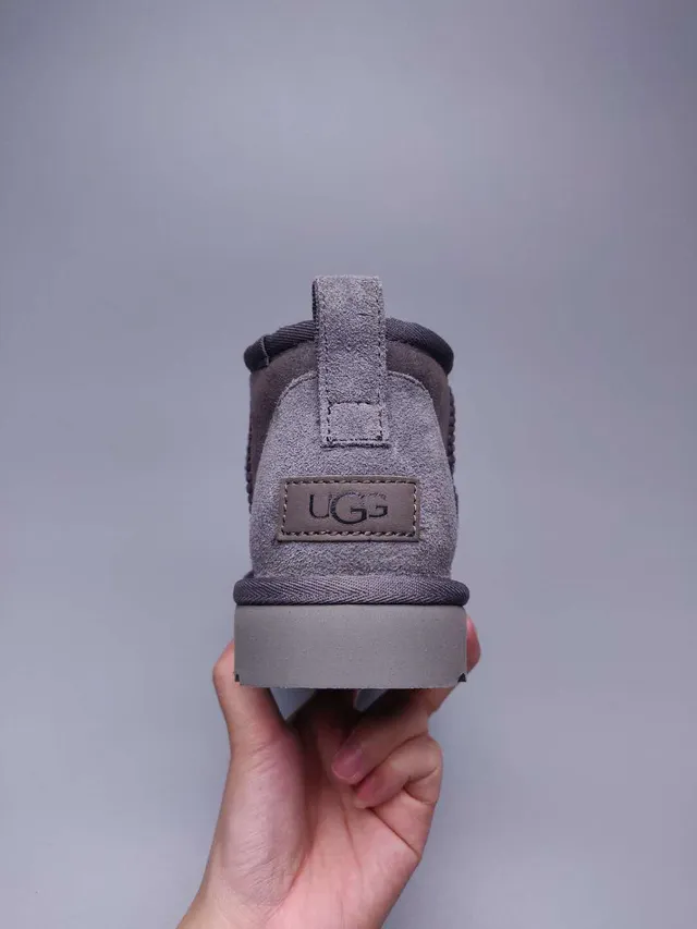 UGG Classic Mini Charcoal Gray Snow Boots 11