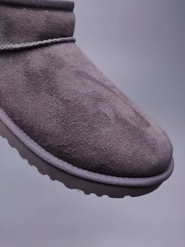 UGG Classic Mini Charcoal Gray Snow Boots 15
