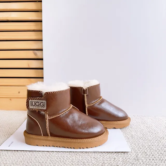 UGG Classic Mini Glossy Black Snow Boots 3