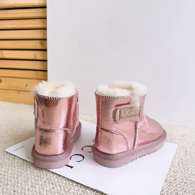 UGG Classic Mini Glossy Black Snow Boots 11
