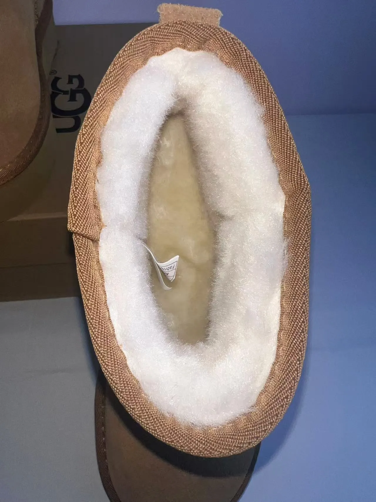 UGG Classic Mini Tan Suede Shearling-Lined Platform Snow Boots 3