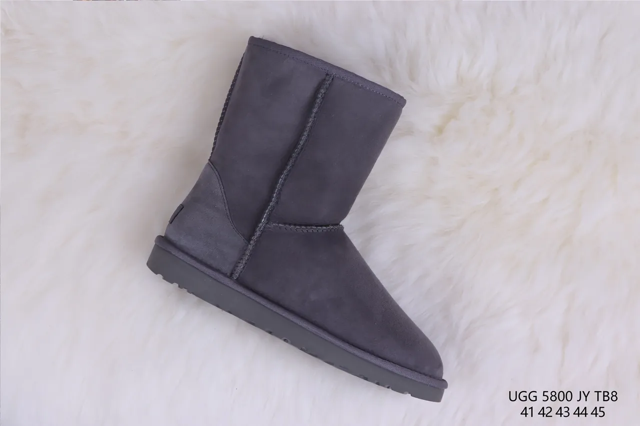 UGG Classic Short Charcoal Gray Snow Boots 6